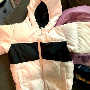 Pink/black reversible The North Face 2T jacket
